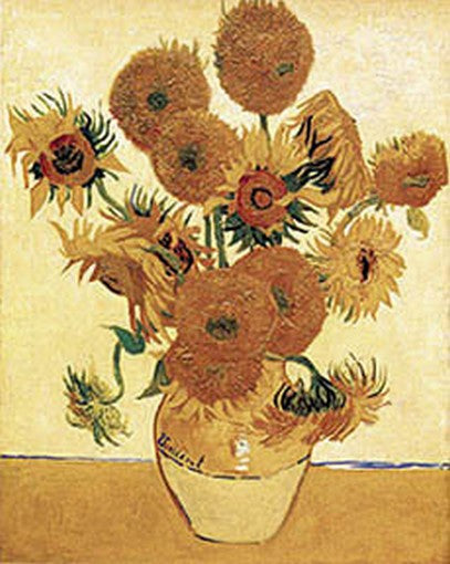 Vase With Sunflowers Art Print