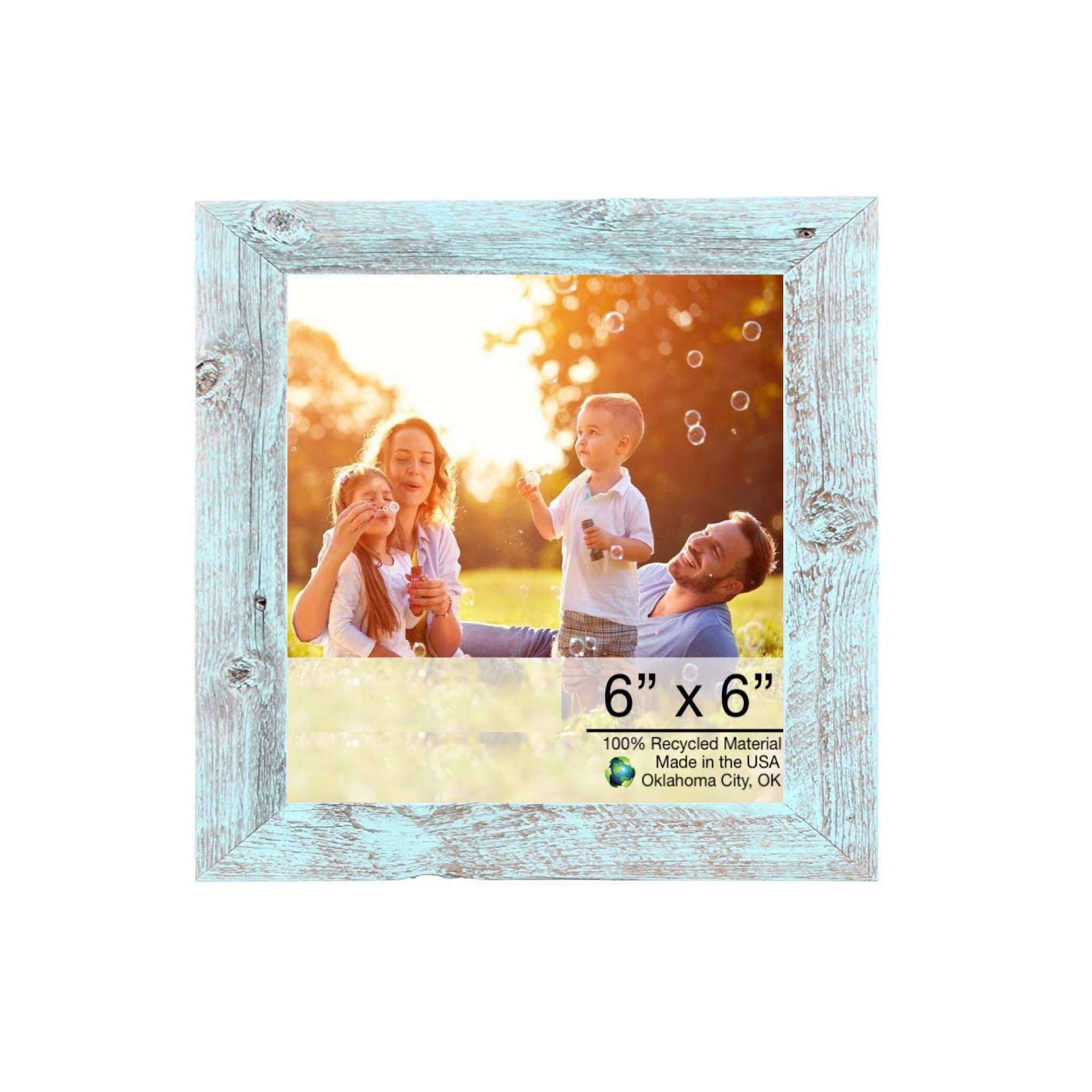 8inchesx9inches Rustic Blue Picture Frame