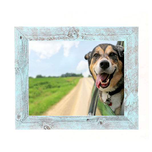 8inchesx9inches Rustic Blue Picture Frame