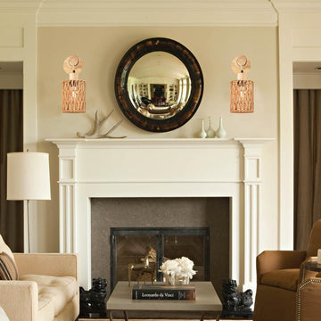 Wooden Bedroom Farmhouse Country Wall Lamps