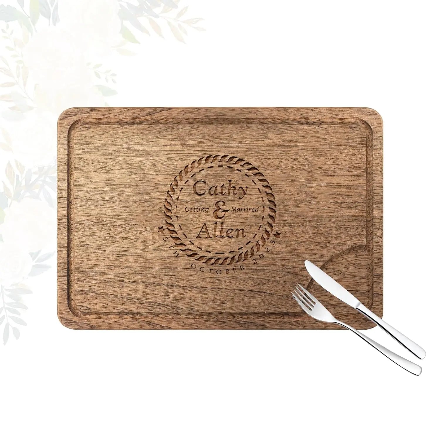 Personalized Wood Engraved Cutting Board