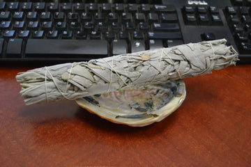 White Sage Bundles with Abalone Shell Smudge Kit