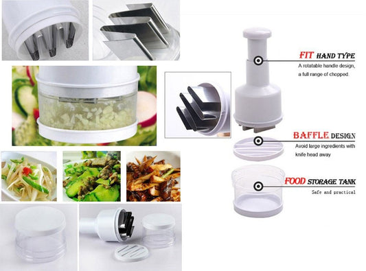 Vegetable Onion Garlic Chopper Crusher