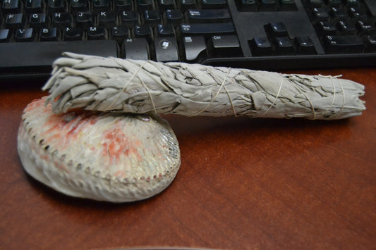 White Sage Bundles with Abalone Shell Smudge Kit