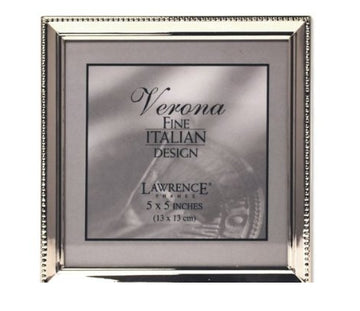 Lawrence Frames 11655 Lawrence Frames Polished Silver Plate 5x5 Pictur